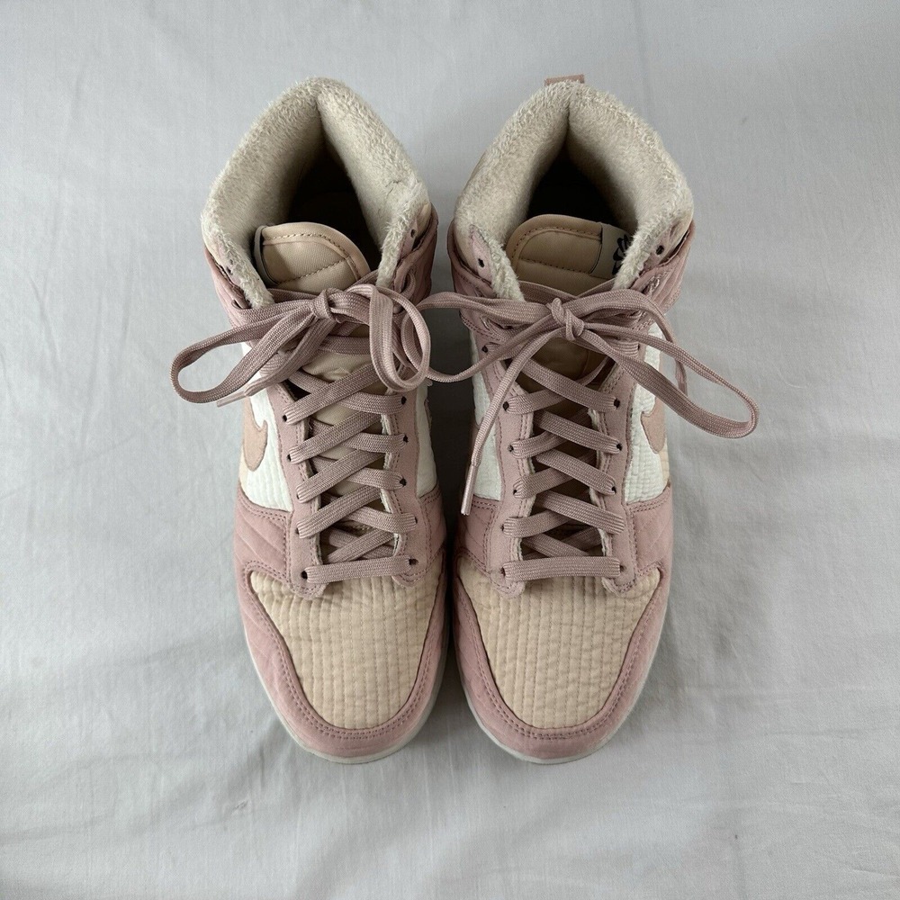 Nike Dunk High LX Next Nature Pink & Cream Oxford DN9909-200 Women's Size 10.5 - Picture 5 of 10